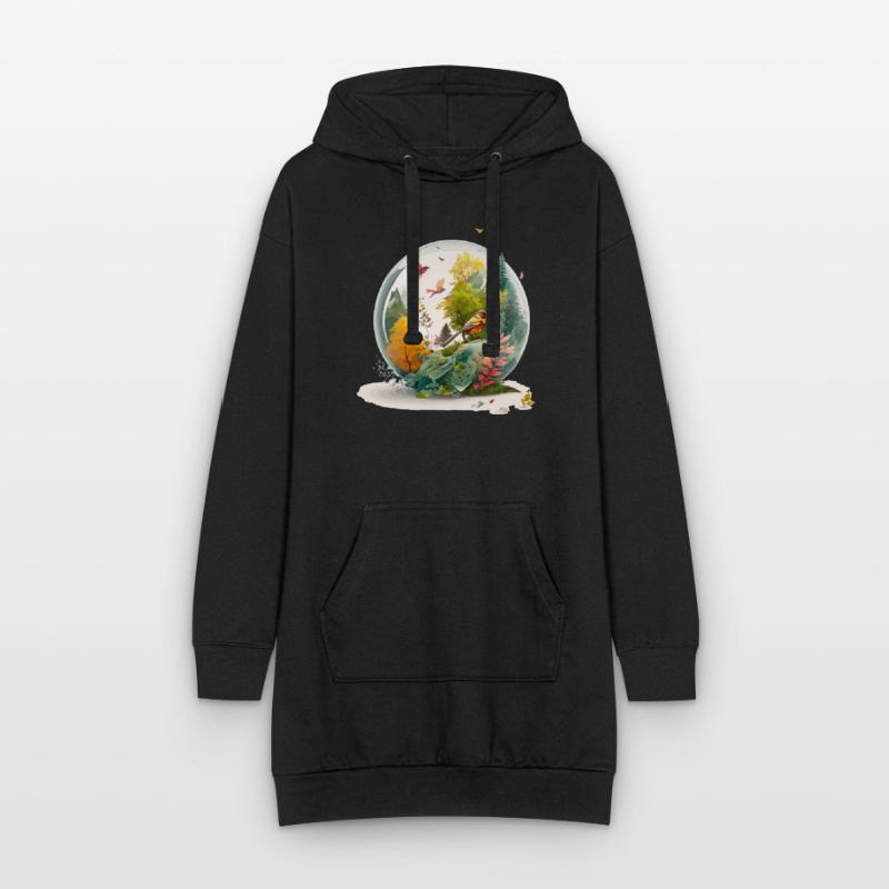 Der Miniaturbohrer Hoodie-Kleid