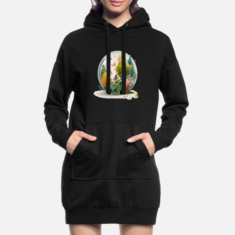 Der Miniaturbohrer Hoodie-Kleid