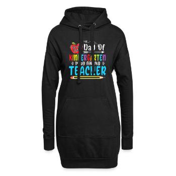 Premier jour de la maternelle Priez pour mon Funn d’enseignant - Sweat-shirt à capuche long Femme - noir - Devant