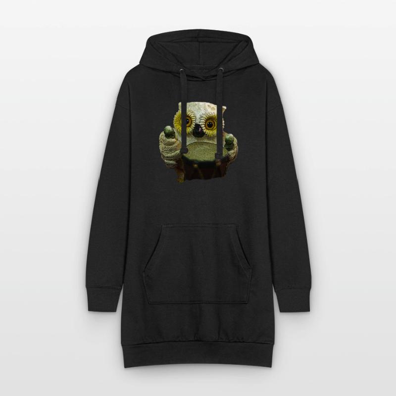 Eule Eule Hoodie-Kleid