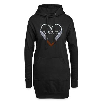 Köchin - Hoodie-Kleid - Schwarz - Vorne