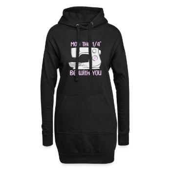 Conception de machine à coudre amusante pour les amateurs de couture - Sweat-shirt à capuche long Femme - noir - Devant