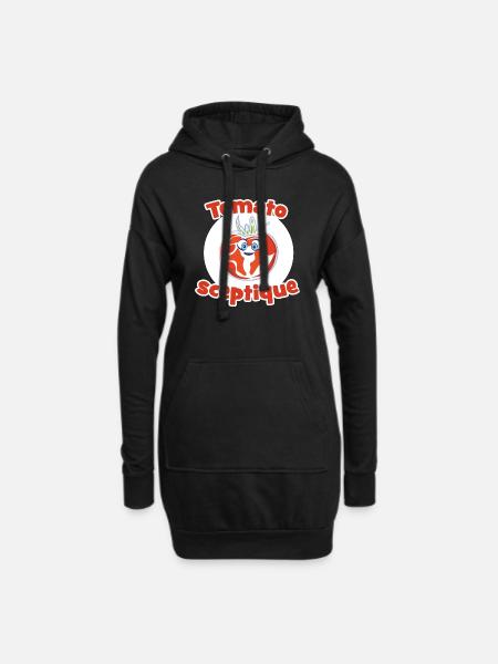 Tomato Sceptique - Sweat-shirt à capuche long Femme - noir