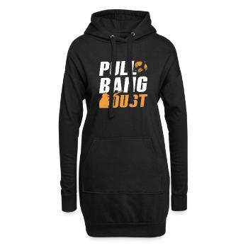 Pull Trapshooting Skeet Shooting - Hoodie-Kleid - Schwarz - Vorne