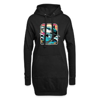 Hai - Hoodie-Kleid - Schwarz - Vorne