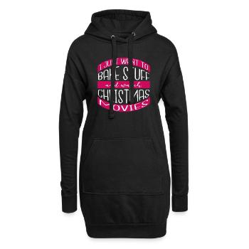 quotes baking bread baker cool quote baked happy - Hoodie-Kleid - Schwarz - Vorne