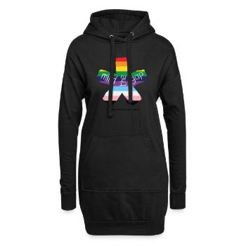 blockedTitle - Hoodie-Kleid - Schwarz - Vorne