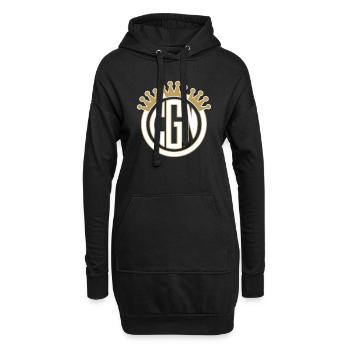 CGN Logo 4 - Hoodie-Kleid - Schwarz - Vorne