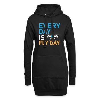 Every Day Is Fly Day Drone Pilot RC Flight - Hoodie-Kleid - Schwarz - Vorne