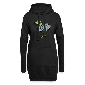 Strauss Bande dessinée - Sweat-shirt à capuche long Femme - noir - Devant