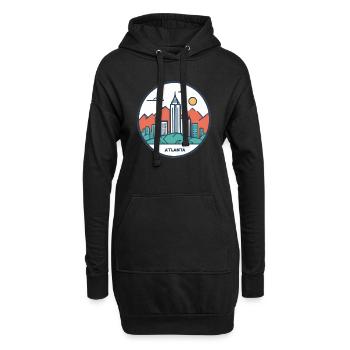Atlanta Georgia Geschenk Geschenkidee - Hoodie-Kleid - Schwarz - Vorne
