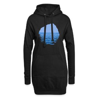 Sea-Through - Hoodie-Kleid - Schwarz - Vorne