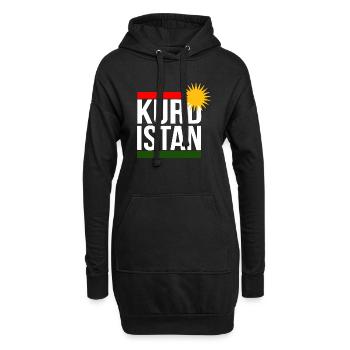 kurdistan blaken - Hoodie-Kleid - Schwarz - Vorne