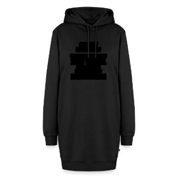 gott ich und der teufel - Hoodie-Kleid - Schwarz - Vorne - AI Model Female 172 light (172cm)