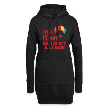 Clown: I´m A Clown. No, I Don´t Eat Kids Geschenk - Hoodie-Kleid - Schwarz - Vorne