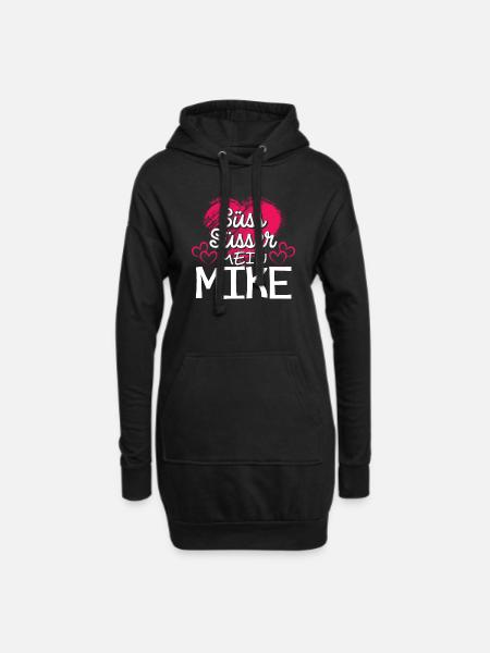 MIKE - süss - Hoodie-Kleid - Schwarz