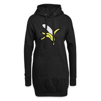 Banana - Hoodie-Kleid - Schwarz - Vorne