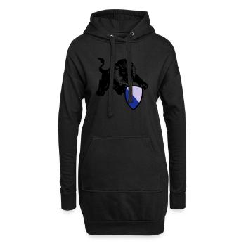 zürich löwe - Hoodie-Kleid - Schwarz - Vorne