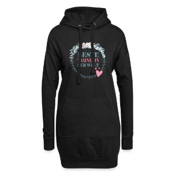 Beste Trainerin der Welt - Hoodie-Kleid - Schwarz - Vorne