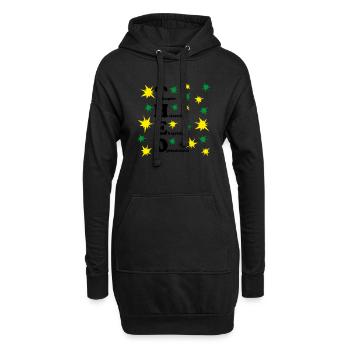 Theo - Hoodie-Kleid - Schwarz - Vorne