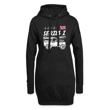 Landy Rover Series I Addict - Hoodie-Kleid - Schwarz - Vorne
