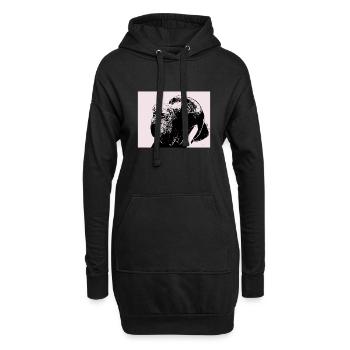Deutsche Dogge - Hoodie-Kleid - Schwarz - Vorne