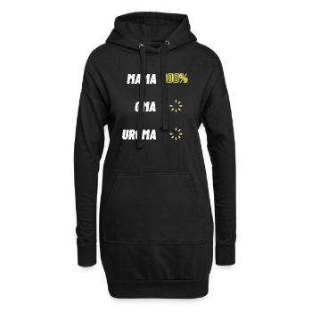 Damen Mama Oma Uroma Geschenk Werdende Oma Lustig - Hoodie-Kleid - Schwarz - Vorne