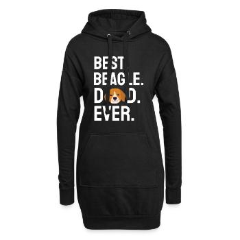 Bester Beagle Papa Hunde Vatertag Geschenk Beagle - Hoodie-Kleid - Schwarz - Vorne