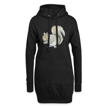 Grauhörnchen - Hoodie-Kleid - Schwarz - Vorne