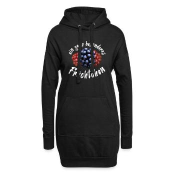 Brombeere Brombeeren Beeren Früchte - Hoodie-Kleid - Schwarz - Vorne