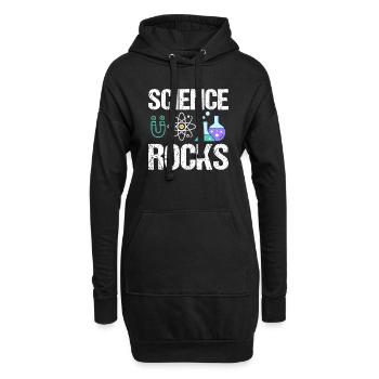 Wissenschaft Vintage Astronomie Sprüche - Hoodie-Kleid - Schwarz - Vorne
