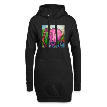 20170204 220752 - Hoodie-Kleid - Schwarz - Vorne