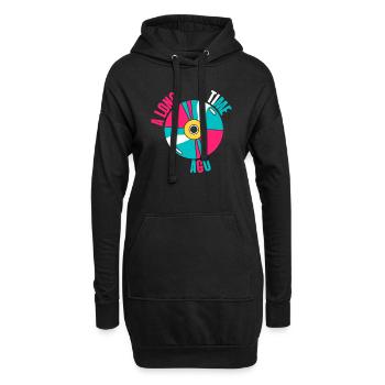 Long time ago - Hoodie Dress - black - Front