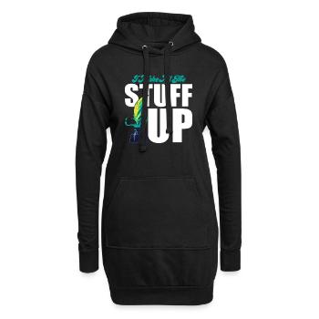 Je fais tout le truc Écrivain Auteur Roman - Sweat-shirt à capuche long Femme - noir - Devant