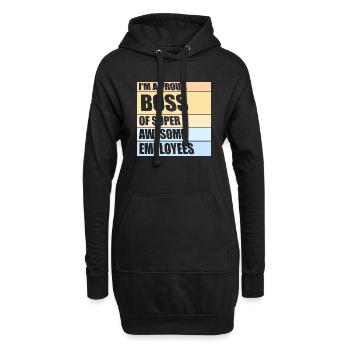 Je suis un fier chef d’un emploi d’employés super génial - Sweat-shirt à capuche long Femme - noir - Devant