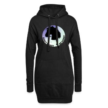 MACH DIR KEINE SORGEN, SEI HOBBY - Hoodie-Kleid - Schwarz - Vorne