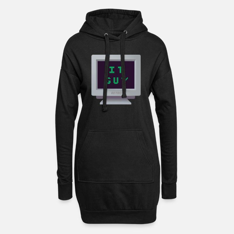 CRT - Informatik - Hoodie-Kleid - Schwarz