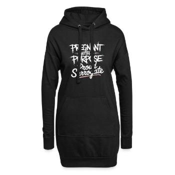 Eine besondere Reise des Lebens - Hoodie-Kleid - Schwarz - Vorne