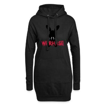 Return of the werhase - Hoodie-Kleid - Schwarz - Vorne