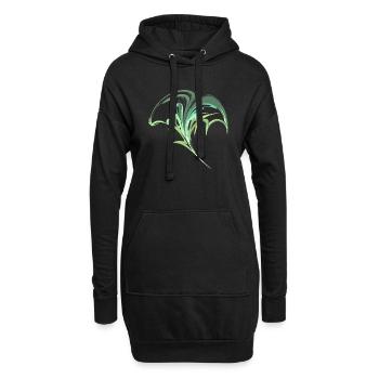 dash 2 - Hoodie-Kleid - Schwarz - Vorne