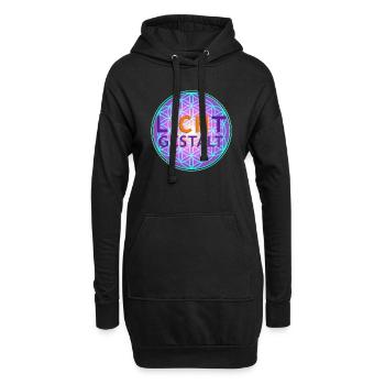 Fleur de vie | Fleur de vie | FORMULAIRE DE - Sweat-shirt à capuche long Femme - noir - Devant