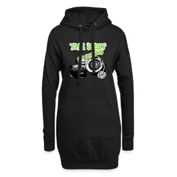 DLEDMV - The Best or noth - Sweat-shirt à capuche long Femme - noir - Devant