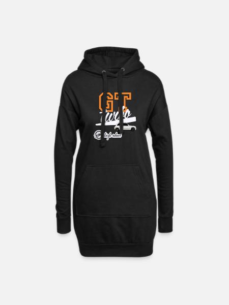 DLEDMV - GT Turbo - Sweat-shirt à capuche long Femme - noir