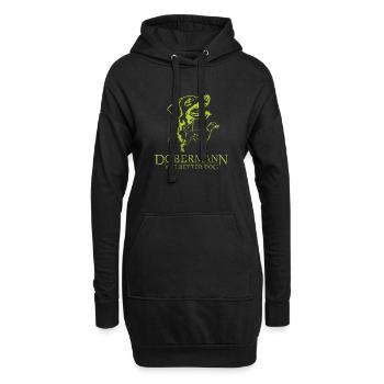 Dobermann TheBetterDog - Hoodie-Kleid - Schwarz - Vorne