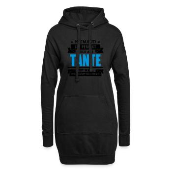 Funshirt Tante - Hoodie-Kleid - Schwarz - Vorne