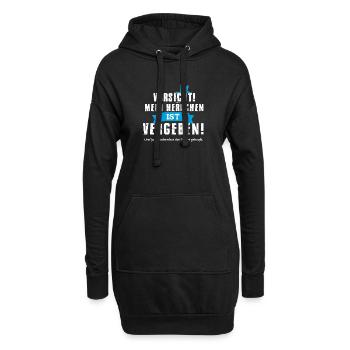 Herrchen ist vergeben - Hoodie-Kleid - Schwarz - Vorne