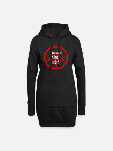 Black Metal - Hoodie-Kleid - Schwarz