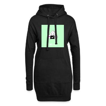 yum - Hoodie-Kleid - Schwarz - Vorne