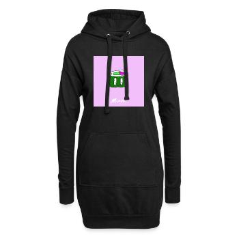 yum - Hoodie-Kleid - Schwarz - Vorne