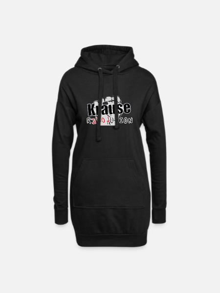 Krause Revolution - Hoodie-Kleid - Schwarz